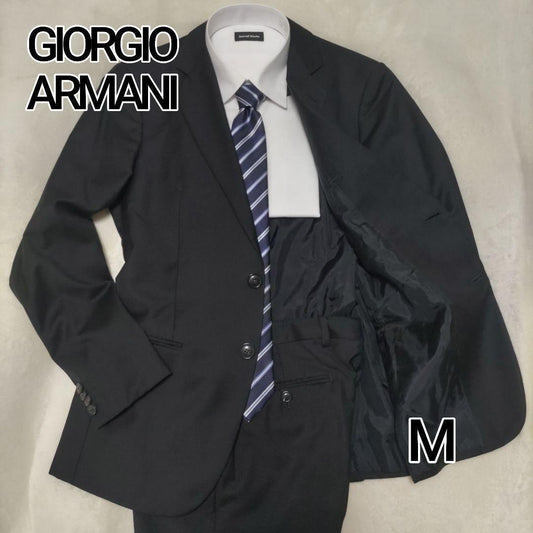 [Cleaned] Giorgio Armani SOHO black suit M equivalent Made in Italy