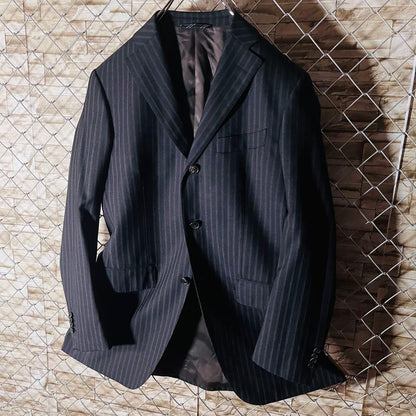 Italian Fabric Fabio Suit Company Setup Stripe 180-8Drop