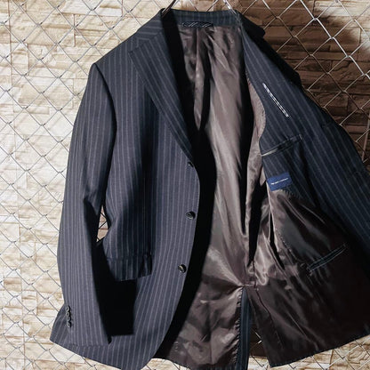 Italian Fabric Fabio Suit Company Setup Stripe 180-8Drop