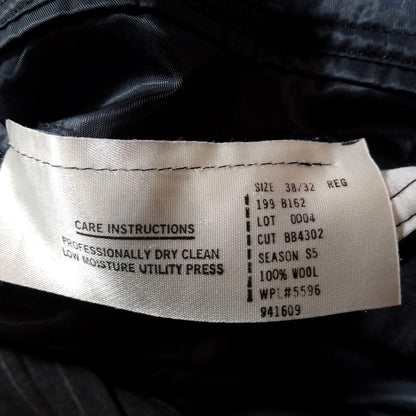 Vintage Brooks Brothers Suit Gray Stripe 38/32