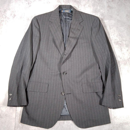Vintage Brooks Brothers Suit Gray Stripe 38/32