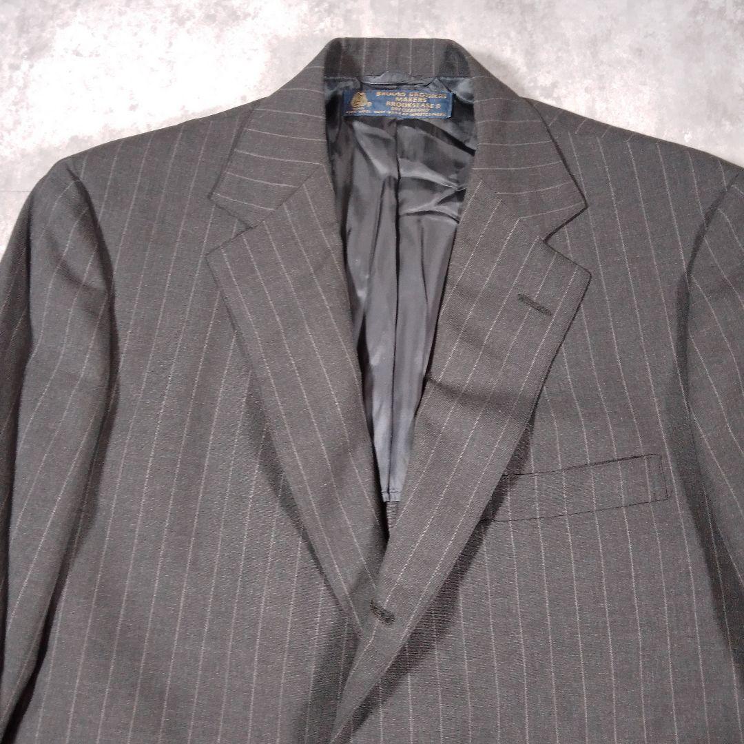 Vintage Brooks Brothers Suit Gray Stripe 38/32