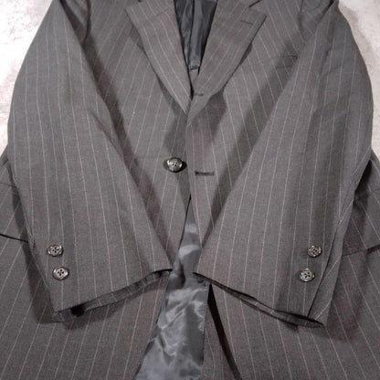 Vintage Brooks Brothers Suit Gray Stripe 38/32