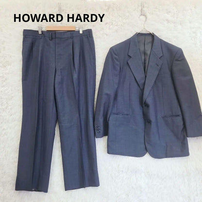 90s HOWARD HARDY Setup Suit Navy 2 Tuck Retro