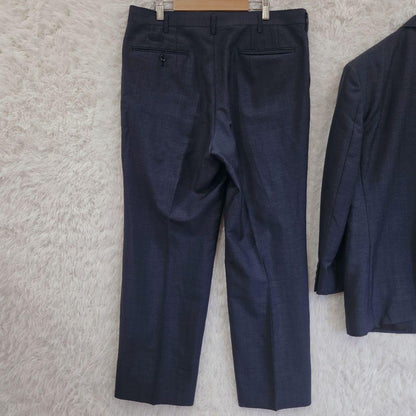 90s HOWARD HARDY Setup Suit Navy 2 Tuck Retro