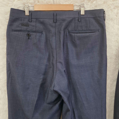 90s HOWARD HARDY Setup Suit Navy 2 Tuck Retro