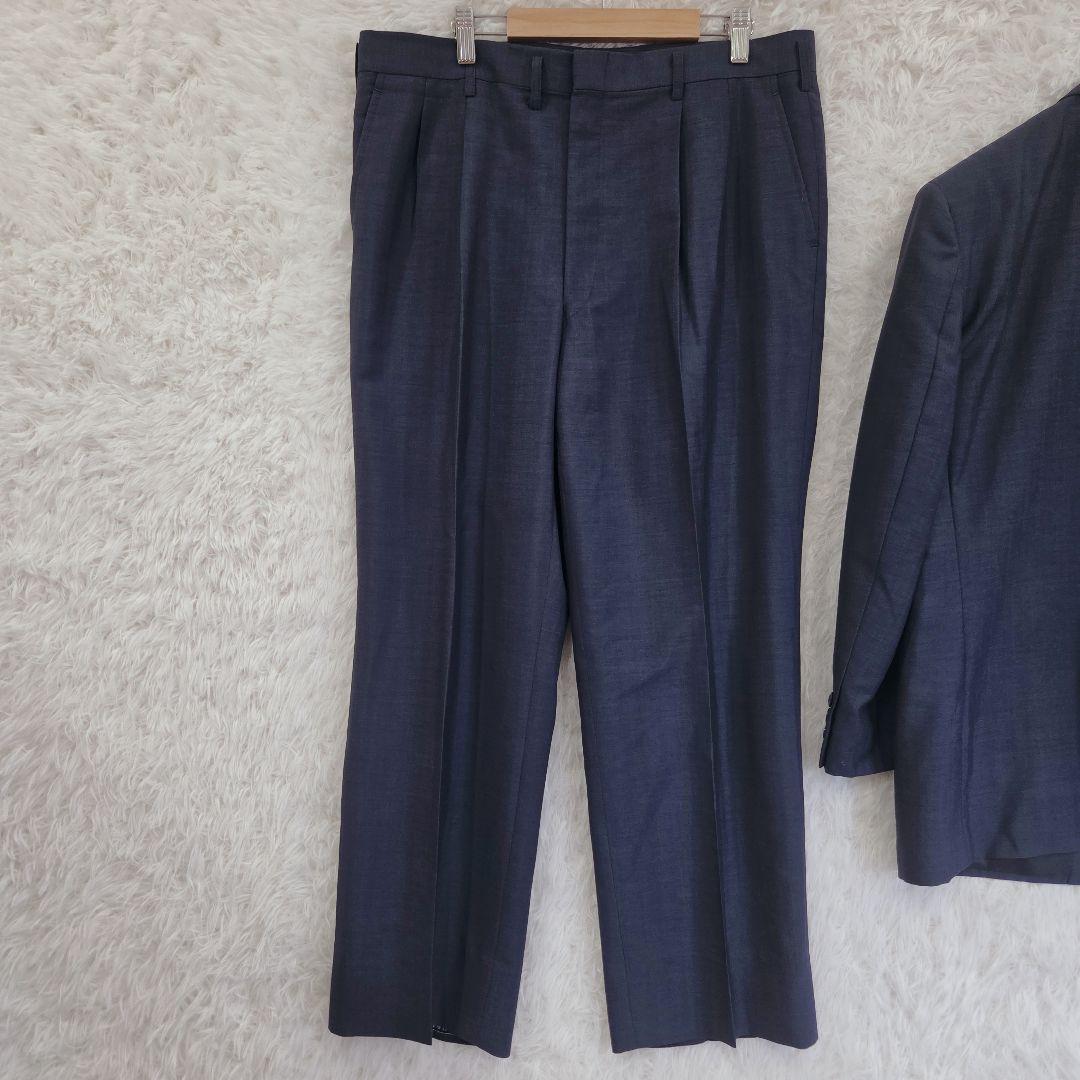90s HOWARD HARDY Setup Suit Navy 2 Tuck Retro