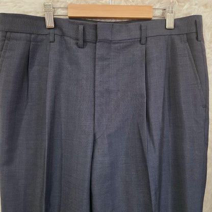 90s HOWARD HARDY Setup Suit Navy 2 Tuck Retro