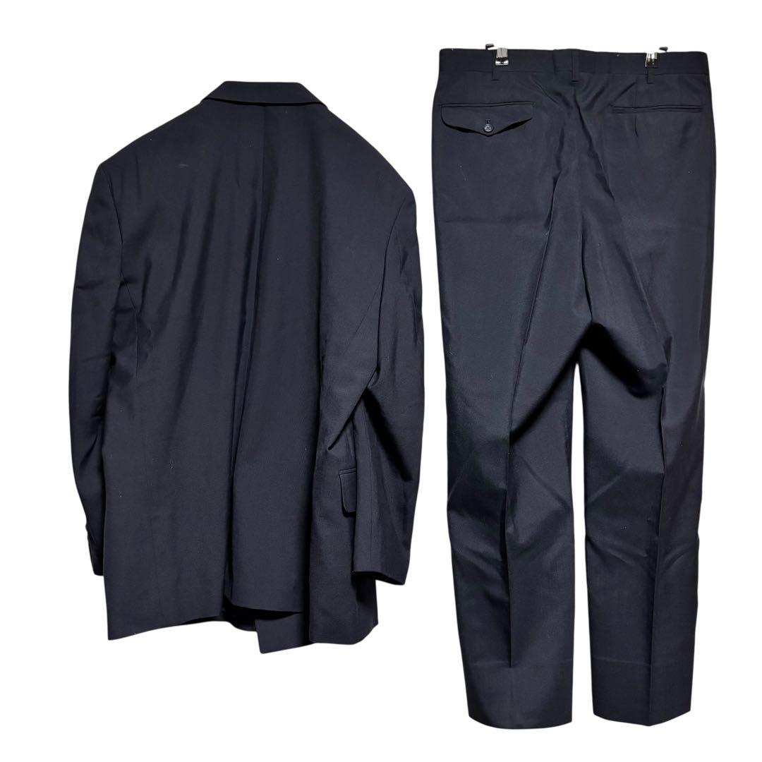 [Centouno] Gold button suit setup double jacket navy blue M