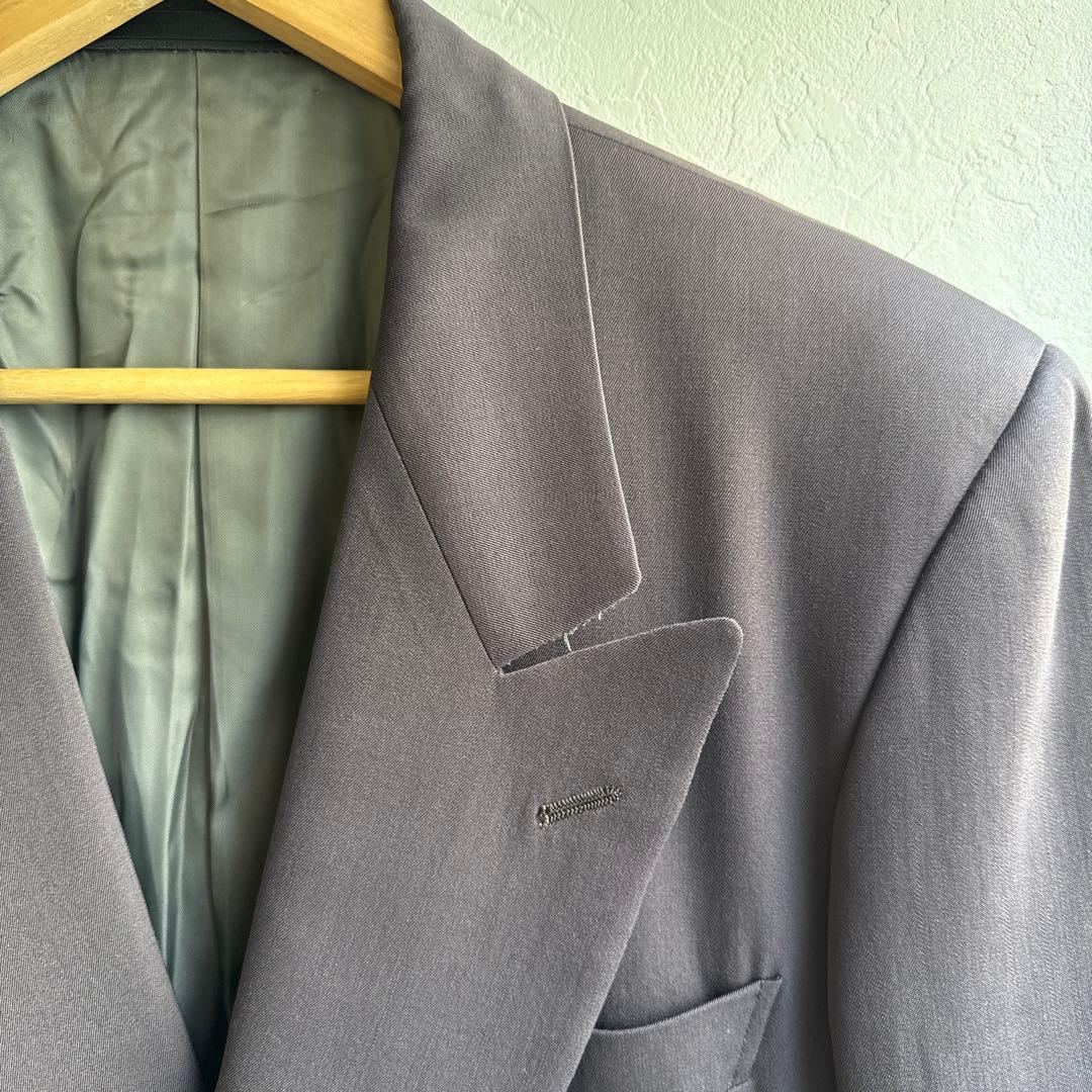 90s vintage double suit purple L K.T pour homme