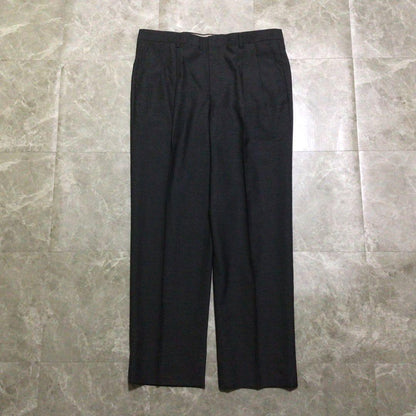 90s vintage suit set up gray double breasted mode style