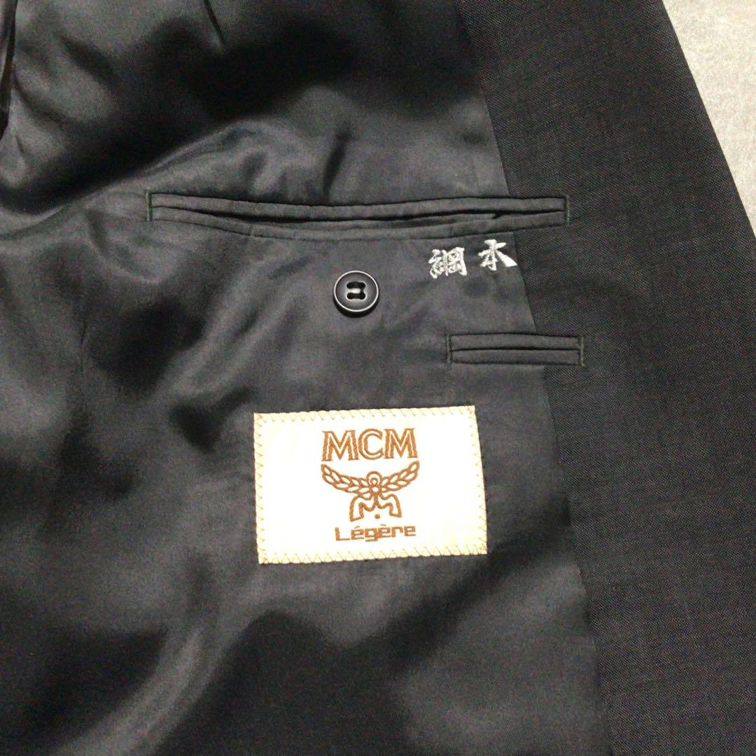 90s vintage suit set up gray double breasted mode style