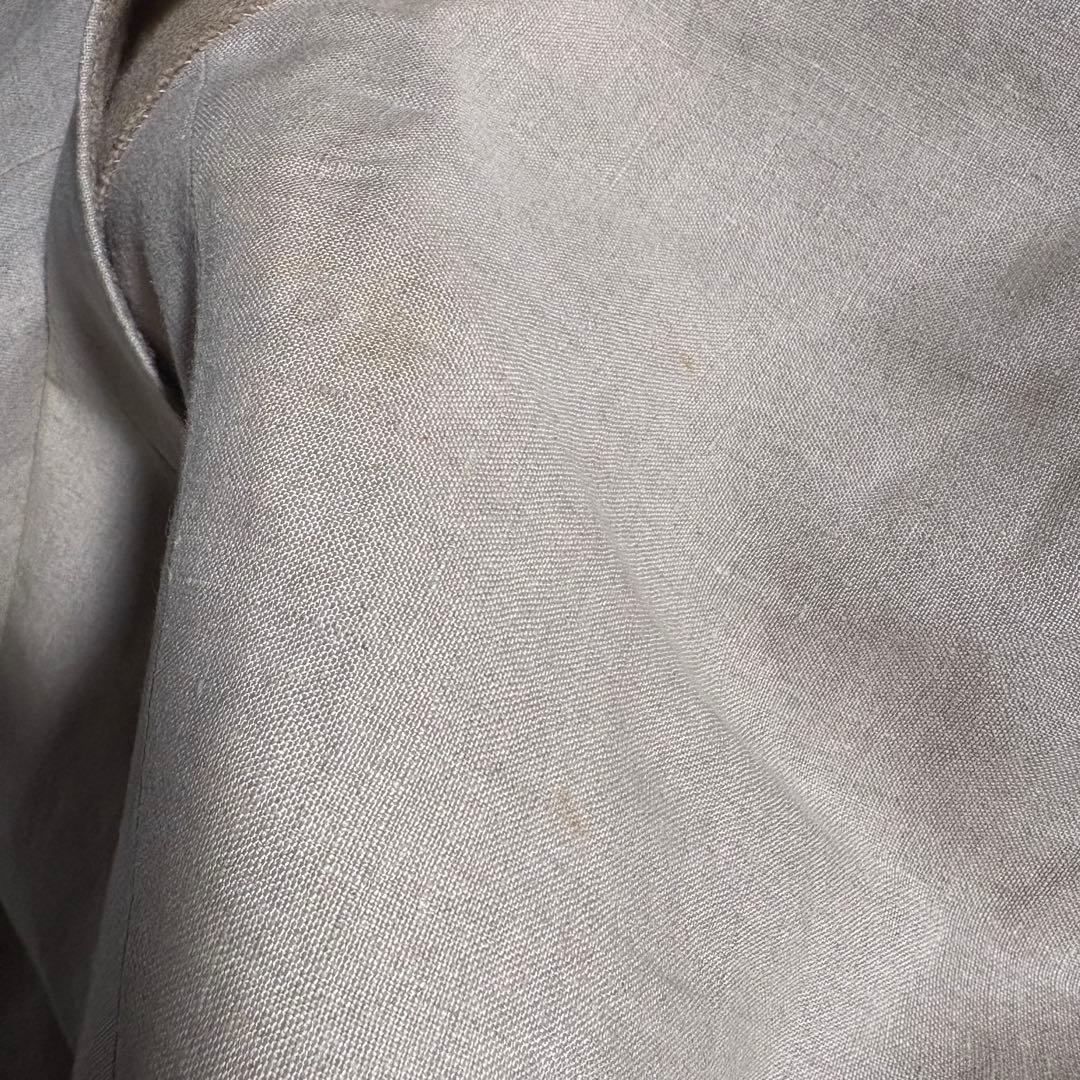 YSL Linen Setup Suit 80s 90s Tie Pin Set