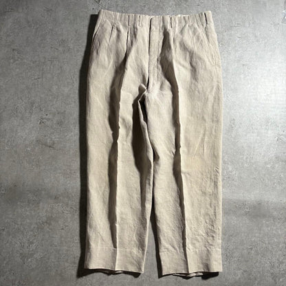 YSL Linen Setup Suit 80s 90s Tie Pin Set