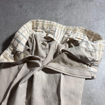 YSL Linen Setup Suit 80s 90s Tie Pin Set