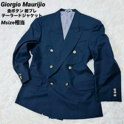 Good condition Giorgio Maurijio Gold button navy blue tailored jacket