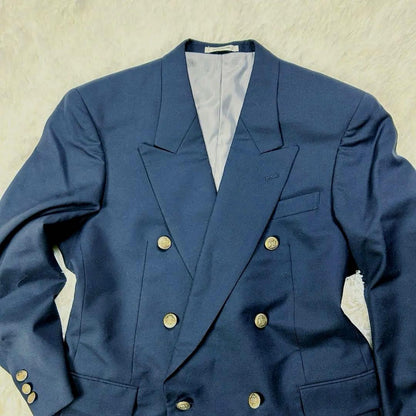 Good condition Giorgio Maurijio Gold button navy blue tailored jacket