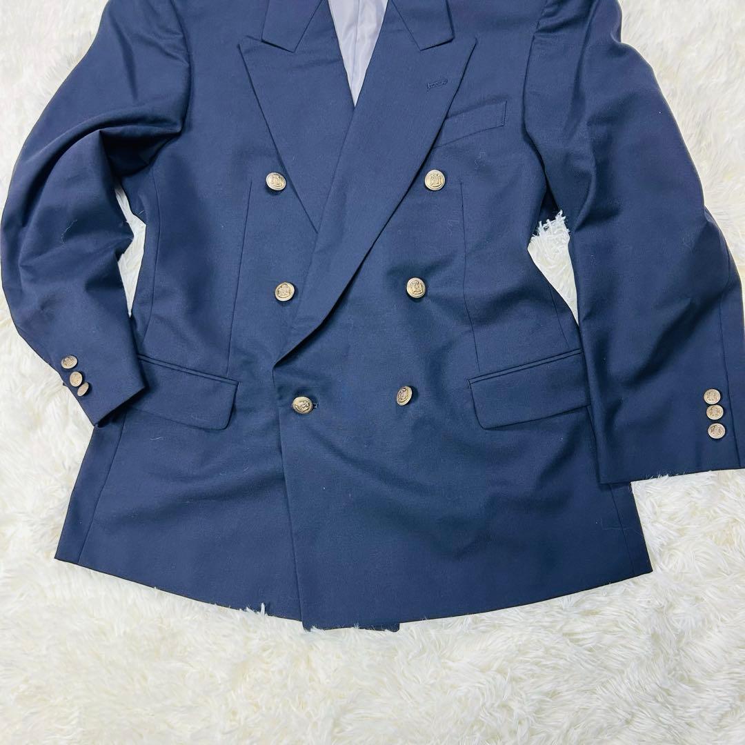 Good condition Giorgio Maurijio Gold button navy blue tailored jacket