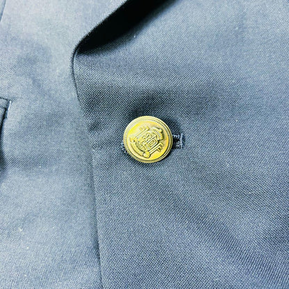 Good condition Giorgio Maurijio Gold button navy blue tailored jacket