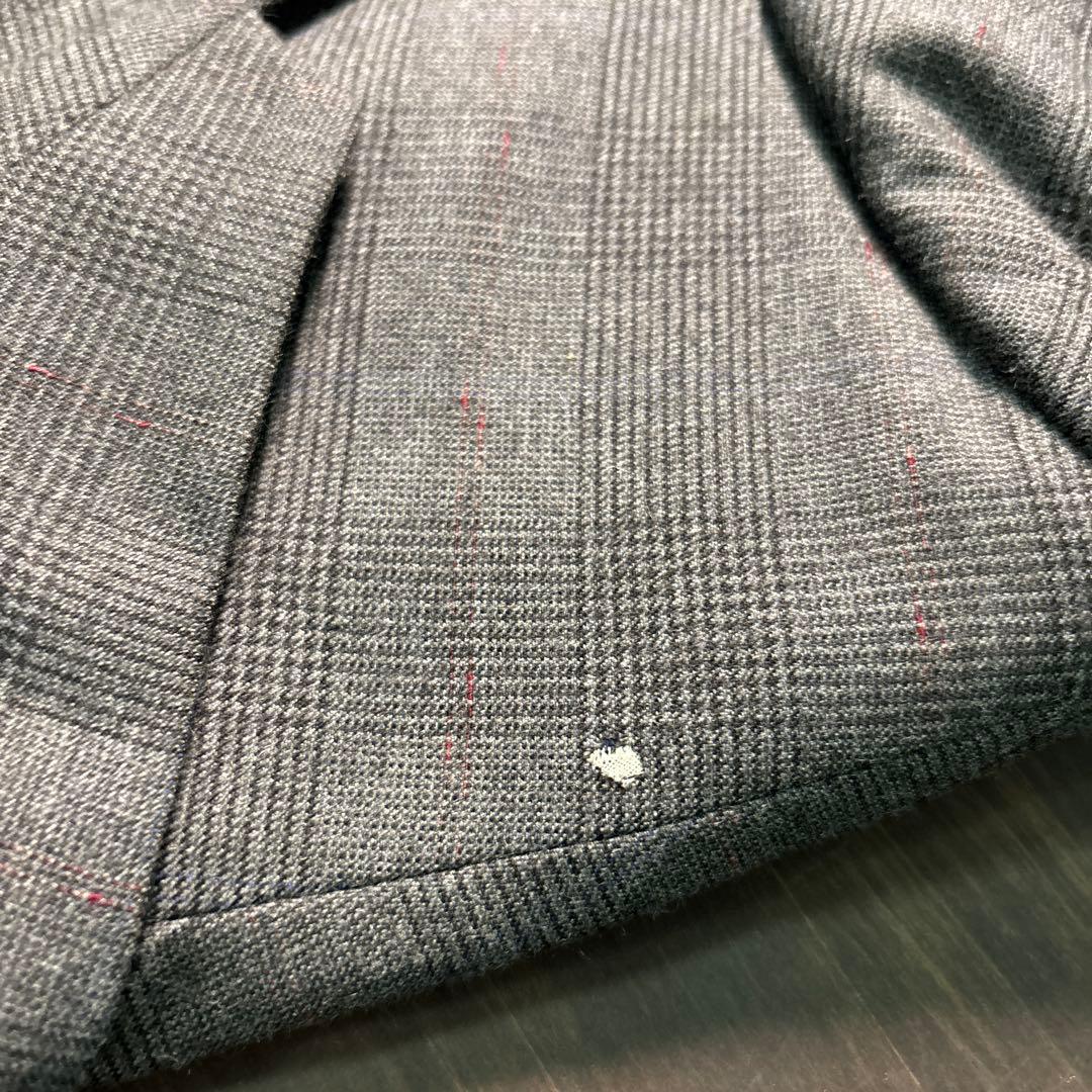 7AS10 Setup suit, tailored jacket, top and bottom set, plaid vintage clothing