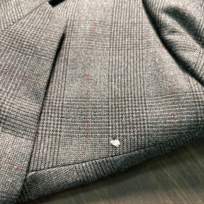 7AS10 Setup suit, tailored jacket, top and bottom set, plaid vintage clothing