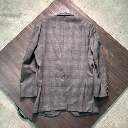 7AS10 Setup suit, tailored jacket, top and bottom set, plaid vintage clothing