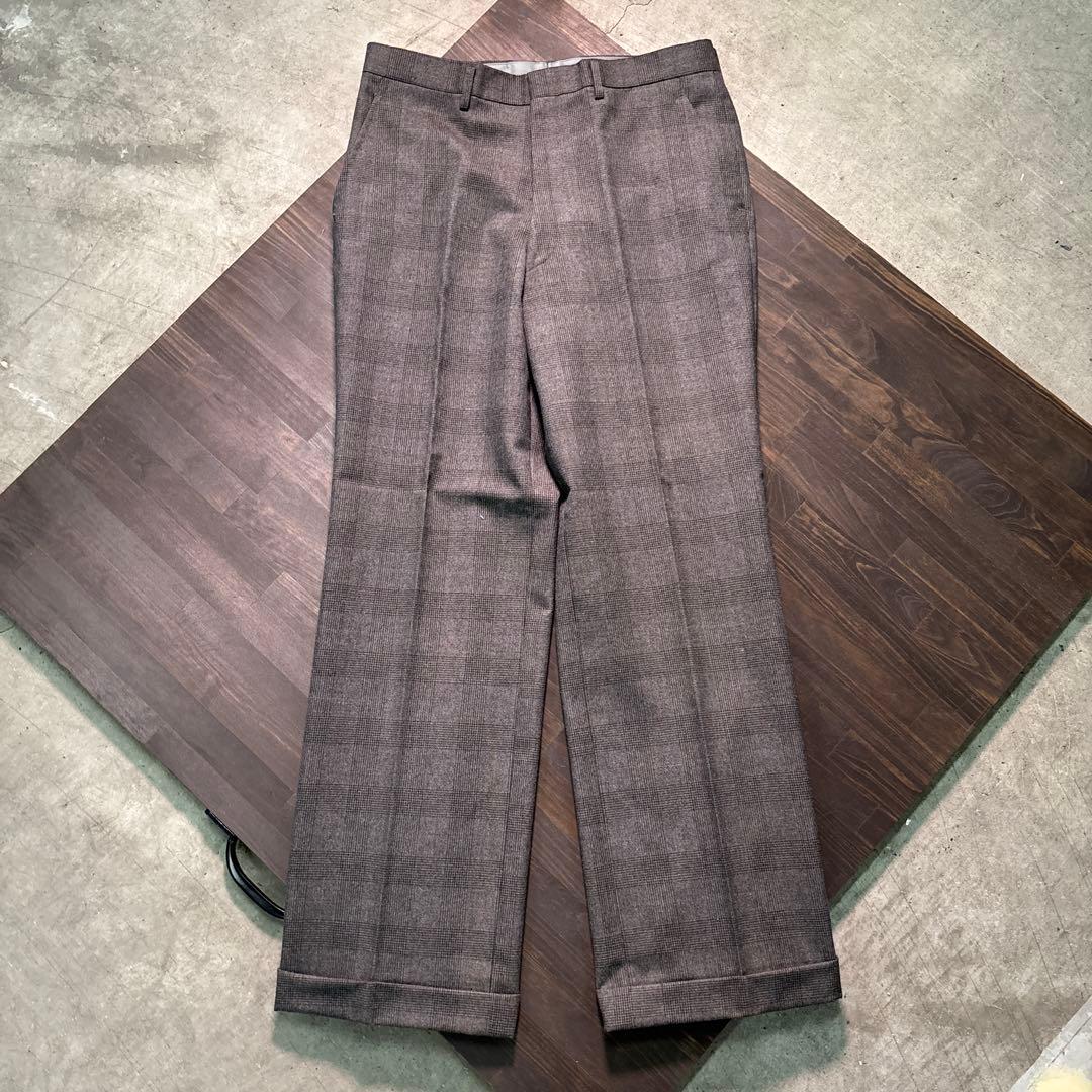 7AS10 Setup suit, tailored jacket, top and bottom set, plaid vintage clothing