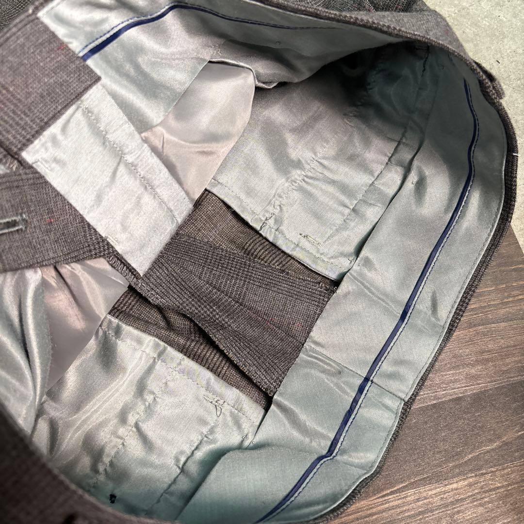 7AS10 Setup suit, tailored jacket, top and bottom set, plaid vintage clothing