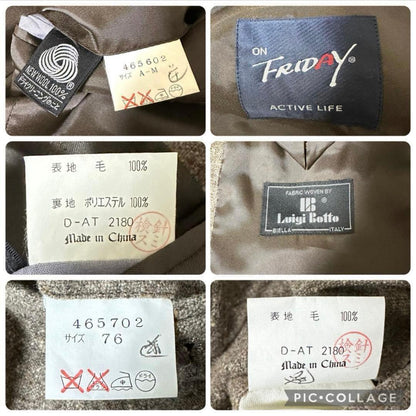 Luxury Fabric Luigi Botto Casual Suit Setup Brown XL Equivalent