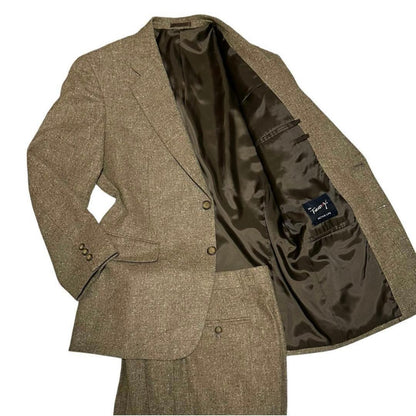 Luxury Fabric Luigi Botto Casual Suit Setup Brown XL Equivalent
