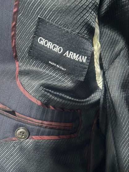 GIORGIO ARMANI Tailored Jacket Navy Stripe