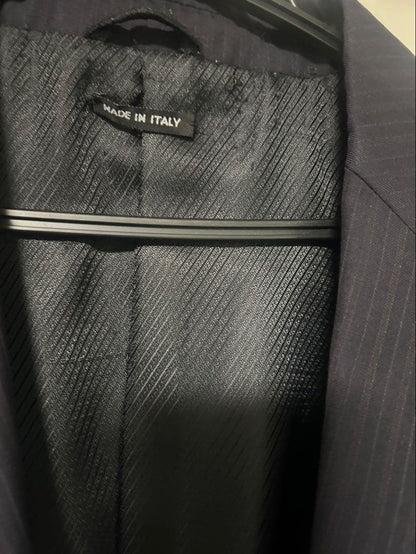 GIORGIO ARMANI Tailored Jacket Navy Stripe