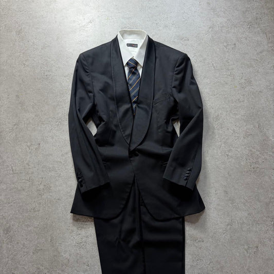 SOCIAL Vintage Men's Black Tuxedo Setup Suit L~