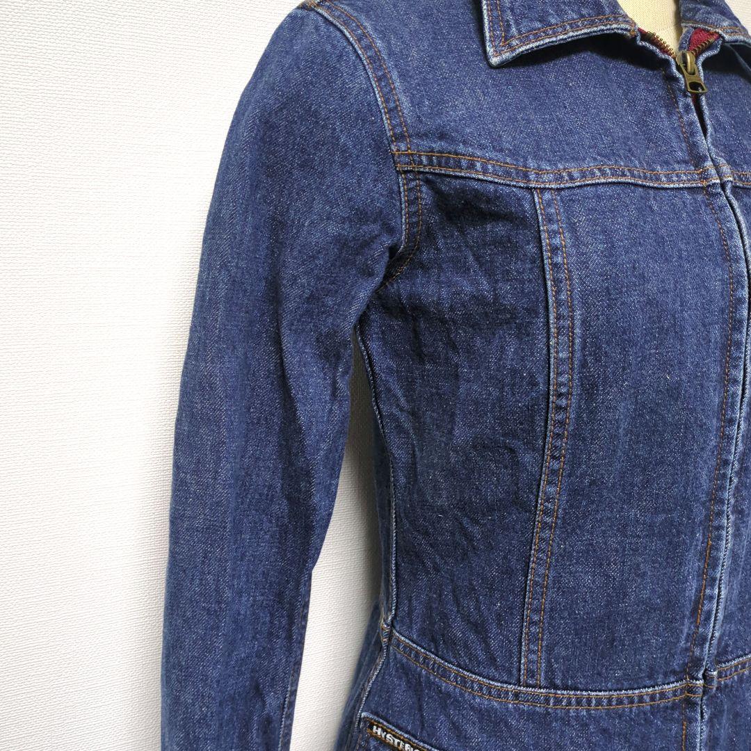 [Good condition] KINKY HYSTERIC denim double zip jumpsuit