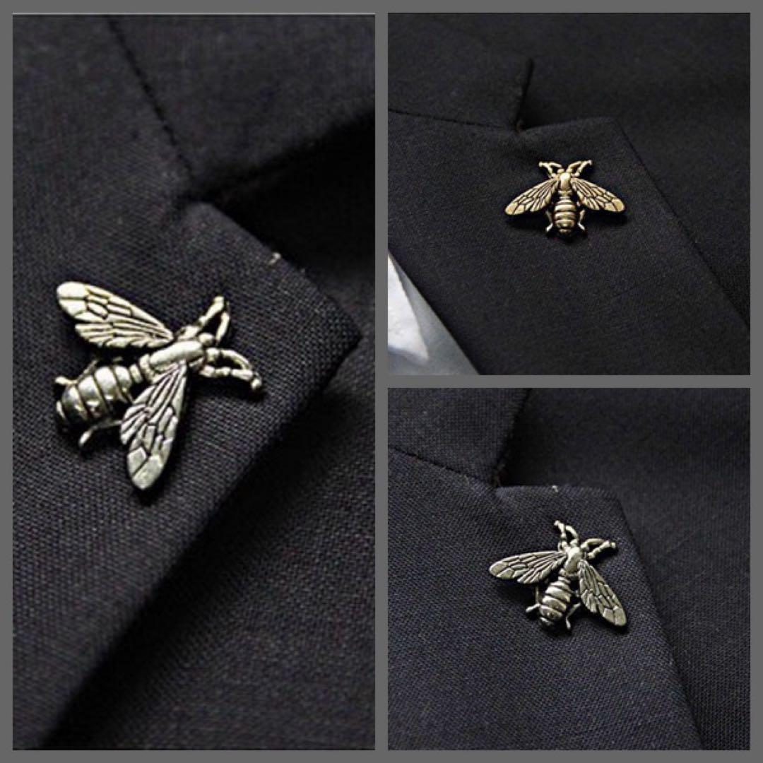 Antique Style Bee Lapel Pin Brooch Pin Badge Alloy Silver Bee