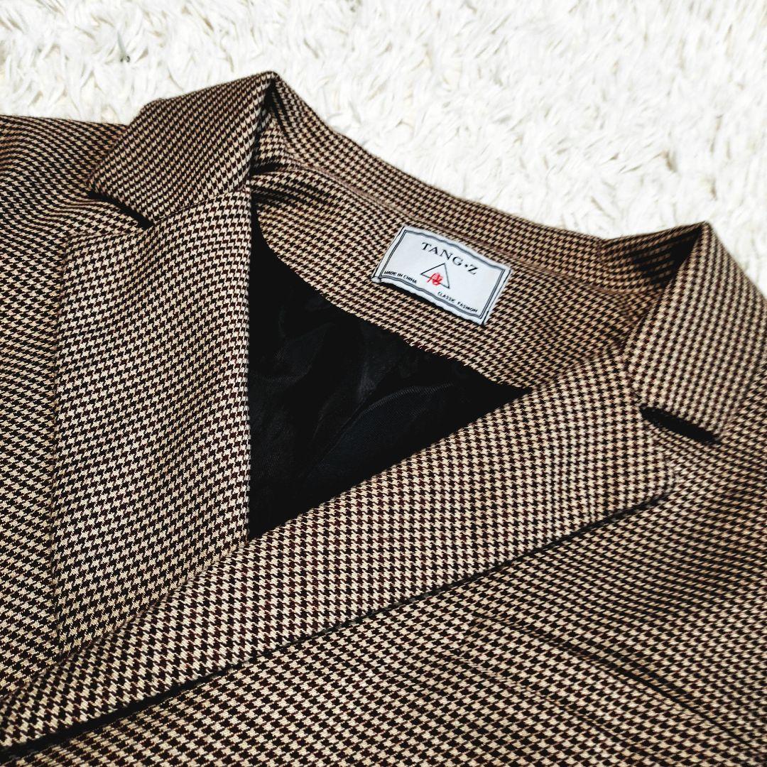Setup suit double button houndstooth pattern oversize XL equivalent
