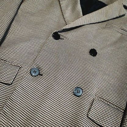 Setup suit double button houndstooth pattern oversize XL equivalent
