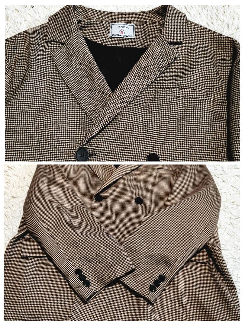 Setup suit double button houndstooth pattern oversize XL equivalent
