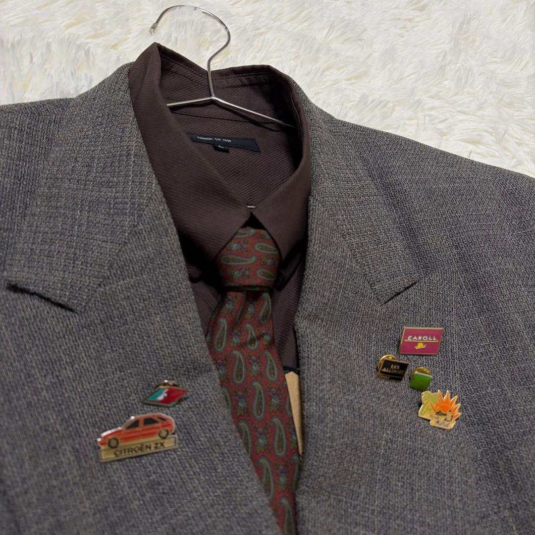 [Luxurious 4-piece set] Ferragamo tie double setup pins wedding L