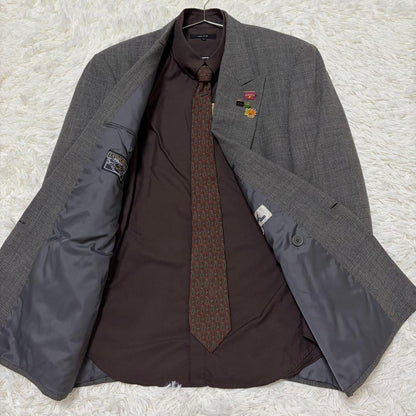 [Luxurious 4-piece set] Ferragamo tie double setup pins wedding L