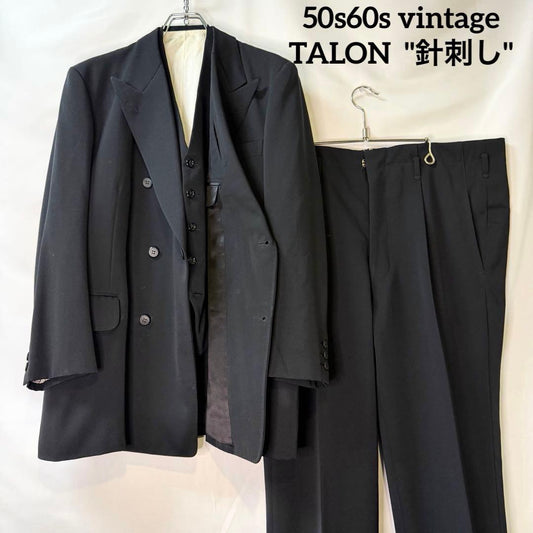 50s60s vintage suit rockabilly needlepoint TALON extra thick