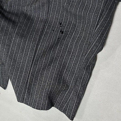 90s West Germany Striped Power Shoulder Tailored Jacket Short Length