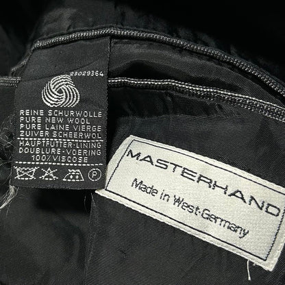 90s West Germany Striped Power Shoulder Tailored Jacket Short Length