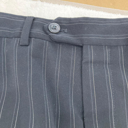 Giorgio Armani Italian black striped suit