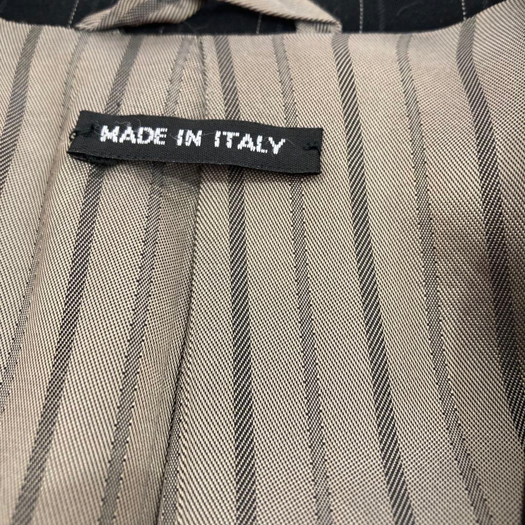 Giorgio Armani Italian black striped suit