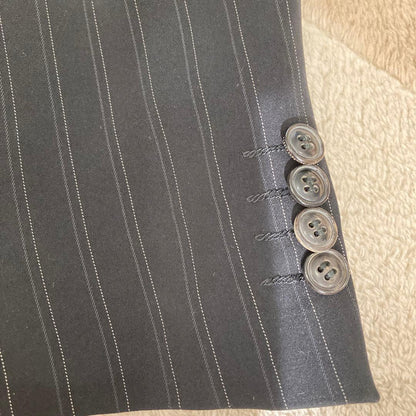 Giorgio Armani Italian black striped suit