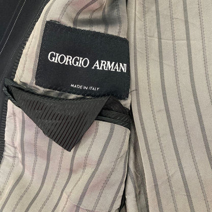 Giorgio Armani Italian black striped suit