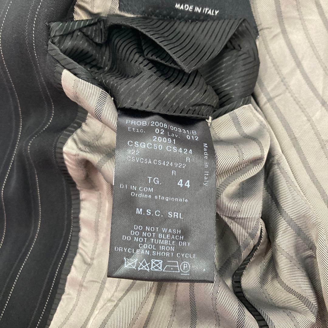 Giorgio Armani Italian black striped suit
