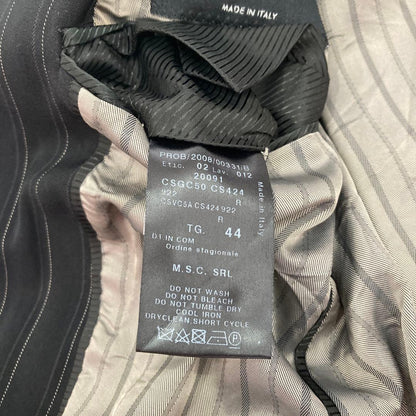 Giorgio Armani Italian black striped suit