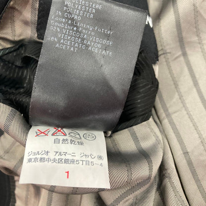 Giorgio Armani Italian black striped suit